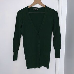 Forest green cardigan
